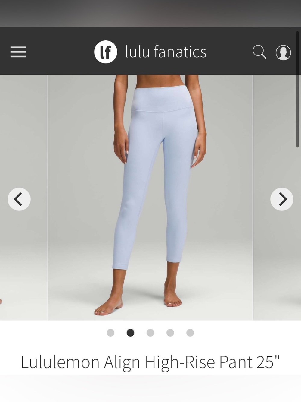 Lululemon Align High-Rise Pant 25" Size 4
